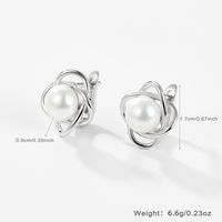 Elegant Sweet Flower Sterling Silver Hollow Out Zircon White Gold Plated Women's Rings Earrings Necklace main image 2