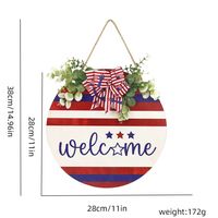 Independence Day Classic Style Letter American Flag Wood Holiday Party Carnival Hanging Ornaments main image 6