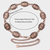 Casual Retro Letter Alloy Unisex Chain Belts sku image 1