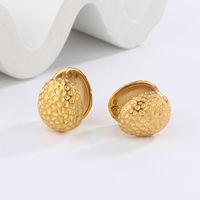 1 Pair Simple Style Classic Style Heart Shape Snake Scallop Enamel Plating Stainless Steel Titanium Steel 18K Gold Plated Ear Cuffs sku image 1