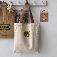 Women's Streetwear Letter Canvas Shopping Bags sku image 5
