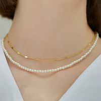 IG-Stil Einfacher Stil Runden Harz Kupfer Perle Frau Halskette sku image 1