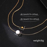 IG Style Simple Style Round Resin Copper Pearl Women's Necklace main image 3