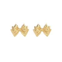 1 Pair Simple Style Classic Style Bow Knot Alloy Ear Studs sku image 1