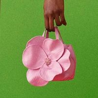 Women's Small Pu Leather Flower Streetwear Open Handbag sku image 1