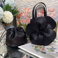 Women's Small Pu Leather Flower Streetwear Open Handbag main image 4