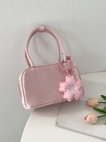 Women's Small Silk Solid Color Elegant Zipper Handbag main image 3