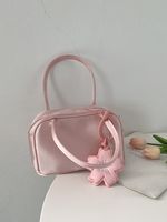 Women's Small Silk Solid Color Elegant Zipper Handbag main image 4