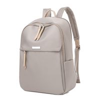 Waterproof Solid Color Casual Daily Laptop Backpack sku image 4