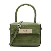 Women's Medium Pu Leather Solid Color Elegant Lock Clasp Crossbody Bag main image 7