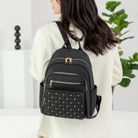 Solid Color Casual School Daily Women's Backpack main image 4