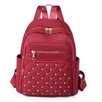 Solid Color Casual School Daily Women's Backpack sku image 6