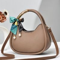 Women's Small Pu Leather Solid Color Classic Style Zipper Handbag main image 4