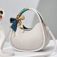 Women's Small Pu Leather Solid Color Classic Style Zipper Handbag sku image 1