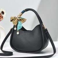 Frau Klein Pu-Leder Einfarbig Klassischer Stil Reißverschluss Handtasche sku image 4