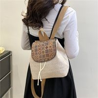 Geometric Color Block Casual Daily Women's Backpack main image 5