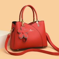 Frau Mittel Pu-Leder Einfarbig Elegant Reißverschluss Handtasche sku image 2