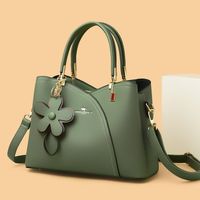 Women's Medium Pu Leather Solid Color Elegant Zipper Handbag sku image 4