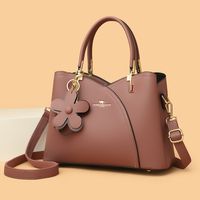 Women's Medium Pu Leather Solid Color Elegant Zipper Handbag sku image 5