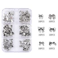 Gothic Bow Knot Zinc Alloy Nail Decoration Accessories 1 Set 60 Pieces Per Pack main image 8