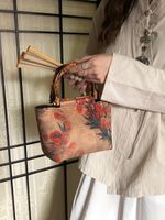 Women's Special Material Flower Classic Style Sewing Thread Magnetic Buckle Handbag main image 3