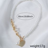 Elegant Exaggerated Novelty Irregular Heart Shape Resin Copper Beaded Women's Pendant Necklace main image 3