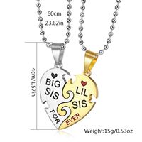 304 Stainless Steel Simple Style Classic Style Letter Pendant Necklace main image 3