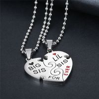 304 Stainless Steel Simple Style Classic Style Letter Pendant Necklace main image 4