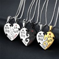 304 Stainless Steel Simple Style Classic Style Letter Pendant Necklace main image 6