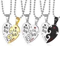 304 Stainless Steel Simple Style Classic Style Letter Pendant Necklace main image 5
