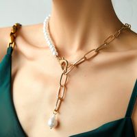 Elegant Exaggerated Novelty Irregular Heart Shape Resin Copper Beaded Women's Pendant Necklace sku image 3