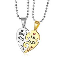 304 Stainless Steel Simple Style Classic Style Letter Pendant Necklace sku image 1