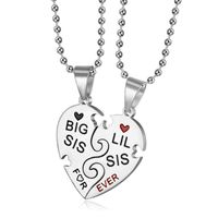 304 Stainless Steel Simple Style Classic Style Letter Pendant Necklace sku image 3