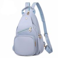 Waterproof Solid Color Casual School Daily Women's Backpack main image 2