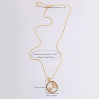 Copper 18K Gold Plated Simple Style Classic Style Flower Butterfly Inlay Zircon Pendant Necklace main image 6