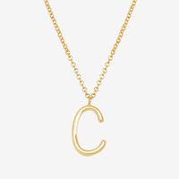 Simple Style Classic Style Letter Imitation Pearl Alloy Irregular Women's Pendant Necklace main image 7