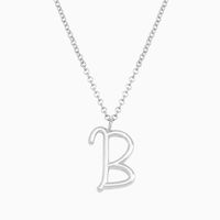 Simple Style Classic Style Letter Imitation Pearl Alloy Irregular Women's Pendant Necklace main image 9