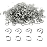 200 Pieces Per Pack 0.5*2.5 0.5 * 3mm 0.6 * 3mm Stainless Steel Round Polished Broken Ring main image 1