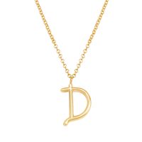 Simple Style Classic Style Letter Imitation Pearl Alloy Irregular Women's Pendant Necklace sku image 4
