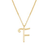 Simple Style Classic Style Letter Imitation Pearl Alloy Irregular Women's Pendant Necklace sku image 6