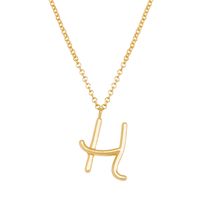 Simple Style Classic Style Letter Imitation Pearl Alloy Irregular Women's Pendant Necklace sku image 8