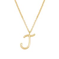 Simple Style Classic Style Letter Imitation Pearl Alloy Irregular Women's Pendant Necklace sku image 10