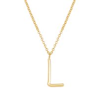 Simple Style Classic Style Letter Imitation Pearl Alloy Irregular Women's Pendant Necklace sku image 12