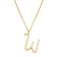 Simple Style Classic Style Letter Imitation Pearl Alloy Irregular Women's Pendant Necklace sku image 22