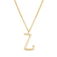 Simple Style Classic Style Letter Imitation Pearl Alloy Irregular Women's Pendant Necklace sku image 25