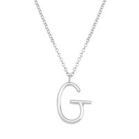 Simple Style Classic Style Letter Imitation Pearl Alloy Irregular Women's Pendant Necklace sku image 32