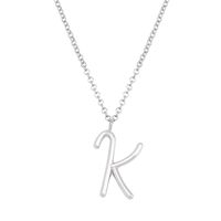Simple Style Classic Style Letter Imitation Pearl Alloy Irregular Women's Pendant Necklace sku image 36