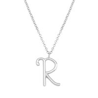 Simple Style Classic Style Letter Imitation Pearl Alloy Irregular Women's Pendant Necklace sku image 42