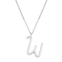 Simple Style Classic Style Letter Imitation Pearl Alloy Irregular Women's Pendant Necklace sku image 47