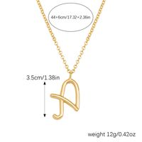 Simple Style Classic Style Letter Imitation Pearl Alloy Irregular Women's Pendant Necklace main image 2